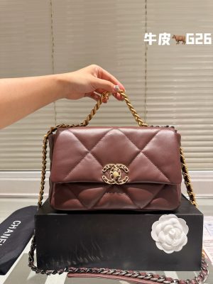Chanel 19 handbag flap bag