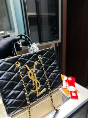 YSL handbag diamond quilted tote shopping bag - Image 2