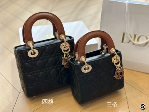 Dior sheep leather Lady Dior bag