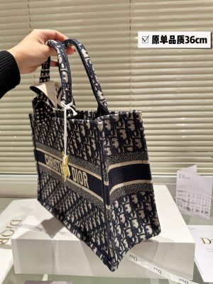 Dior jacquard tote bag with lining - Image 8