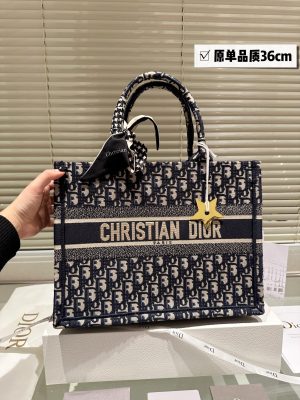 Dior jacquard tote bag with lining - Image 7