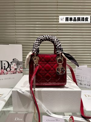 Dior Princess Diana patent leather model