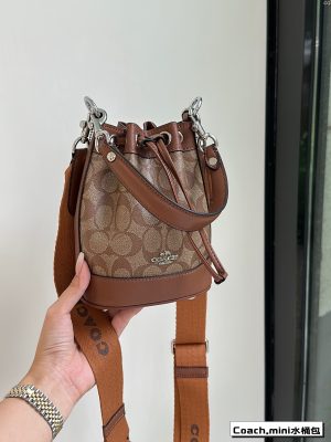 Coach Mini Drawstring Bucket Bag - Image 8