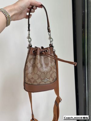 Coach Mini Drawstring Bucket Bag - Image 7
