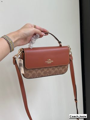Coach Josie Handbag Gold Brick Bag