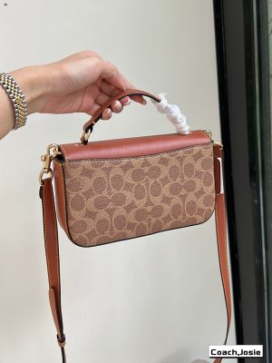 Coach Josie Handbag Gold Brick Bag - Image 5