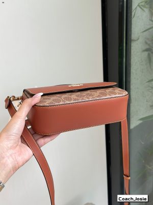Coach Josie Handbag Gold Brick Bag - Image 3