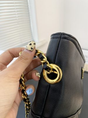 Prada Nylon Diamond Chain Flap Bag - Image 3