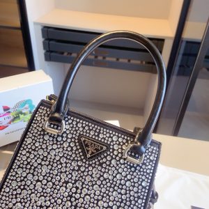 Prada rhinestone series sparkling mini tote bag - Image 9