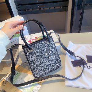 Prada rhinestone series sparkling mini tote bag - Image 7