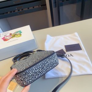 Prada rhinestone series sparkling mini tote bag - Image 6
