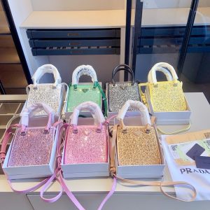 Prada rhinestone series sparkling Cleo underarm bag  - Image 9