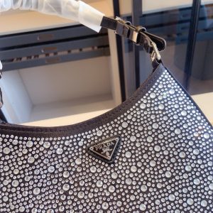 Prada rhinestone series sparkling Cleo underarm bag  - Image 7