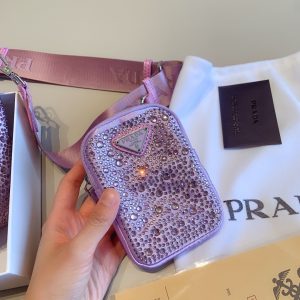 Prada rhinestone series sparkling HOBO three-in-one crossbody bag - Image 2