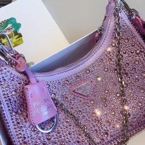 Prada rhinestone series sparkling HOBO three-in-one crossbody bag - Image 9