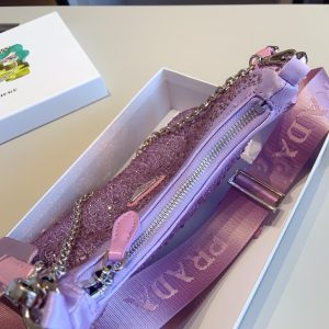 Prada rhinestone series sparkling HOBO three-in-one crossbody bag - Image 4
