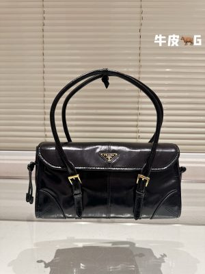 Prada Retro Soft Leather Underarm Bag