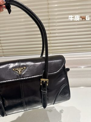 Prada Retro Soft Leather Underarm Bag - Image 9