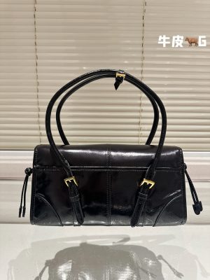 Prada Retro Soft Leather Underarm Bag - Image 5