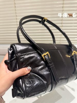 Prada Retro Soft Leather Underarm Bag - Image 4