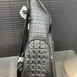 Crocodile pattern cowhide multifunctional backpack - Image 6