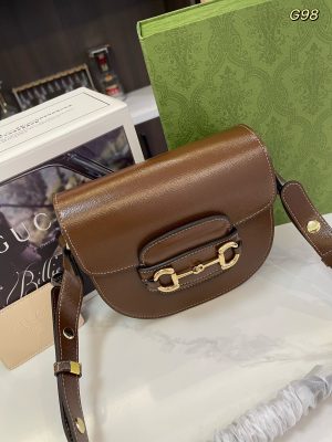 GUCCI 1955 Horsebit bag GG saddle bag-1 - Image 4