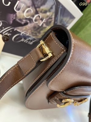 GUCCI 1955 Horsebit bag GG saddle bag-1 - Image 5