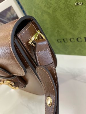 GUCCI 1955 Horsebit bag GG saddle bag-1 - Image 6