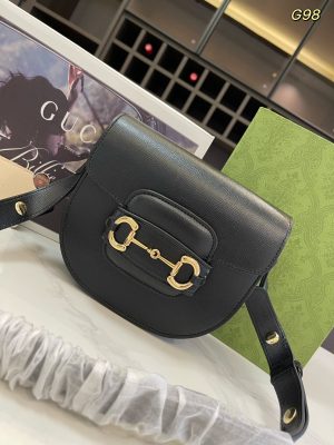 GUCCI 1955 Horsebit bag GG saddle bag-2 - Image 2