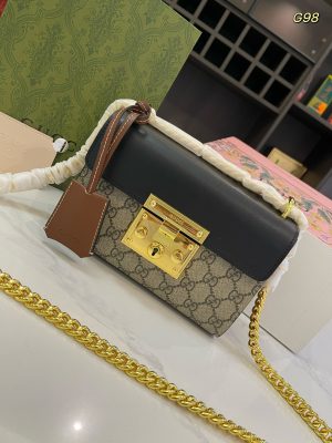 Gucci padlock small square bag