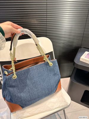 Gucci denim tassel soho chain bag - Image 8