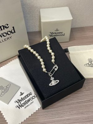 Vivienne Westwood Saturn Series Pearl Necklace - Image 9