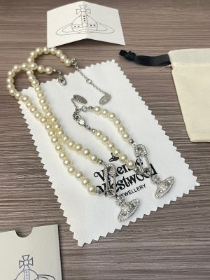 Vivienne Westwood Saturn Series Pearl Necklace - Image 8