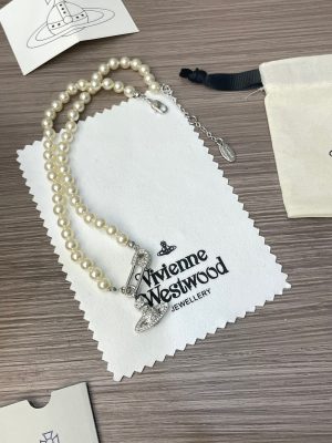Vivienne Westwood Saturn Series Pearl Necklace - Image 5